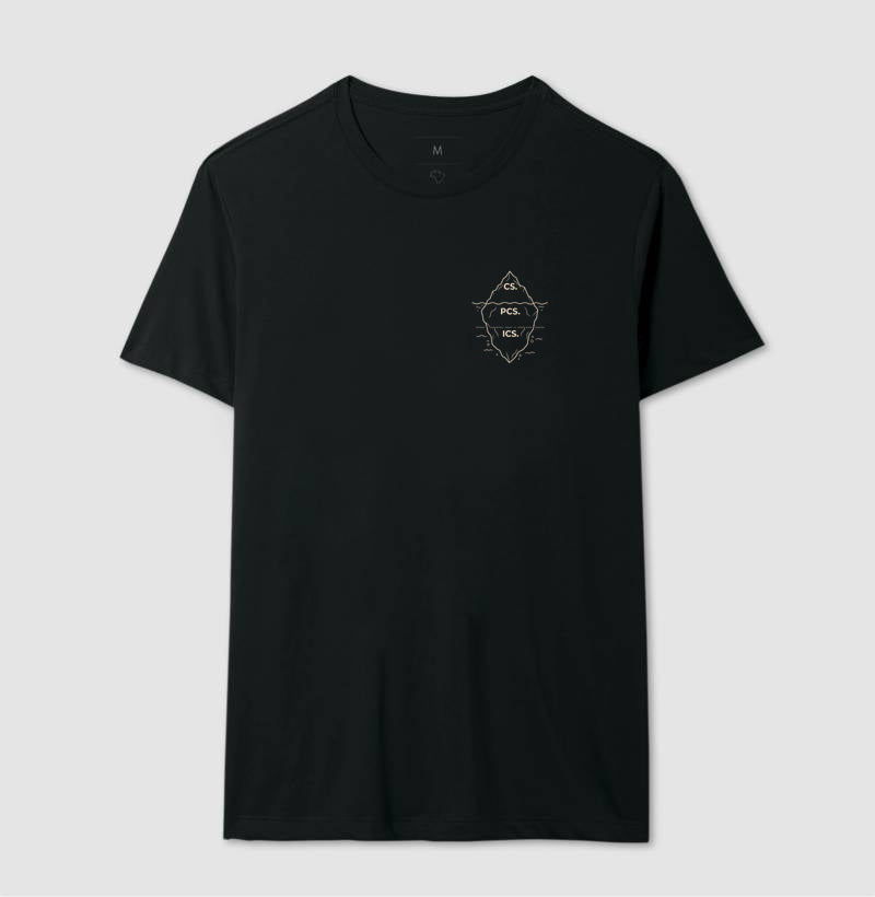 Camiseta Psicanálise Freud - Primeira Tópica (Iceberg) | Minimalista