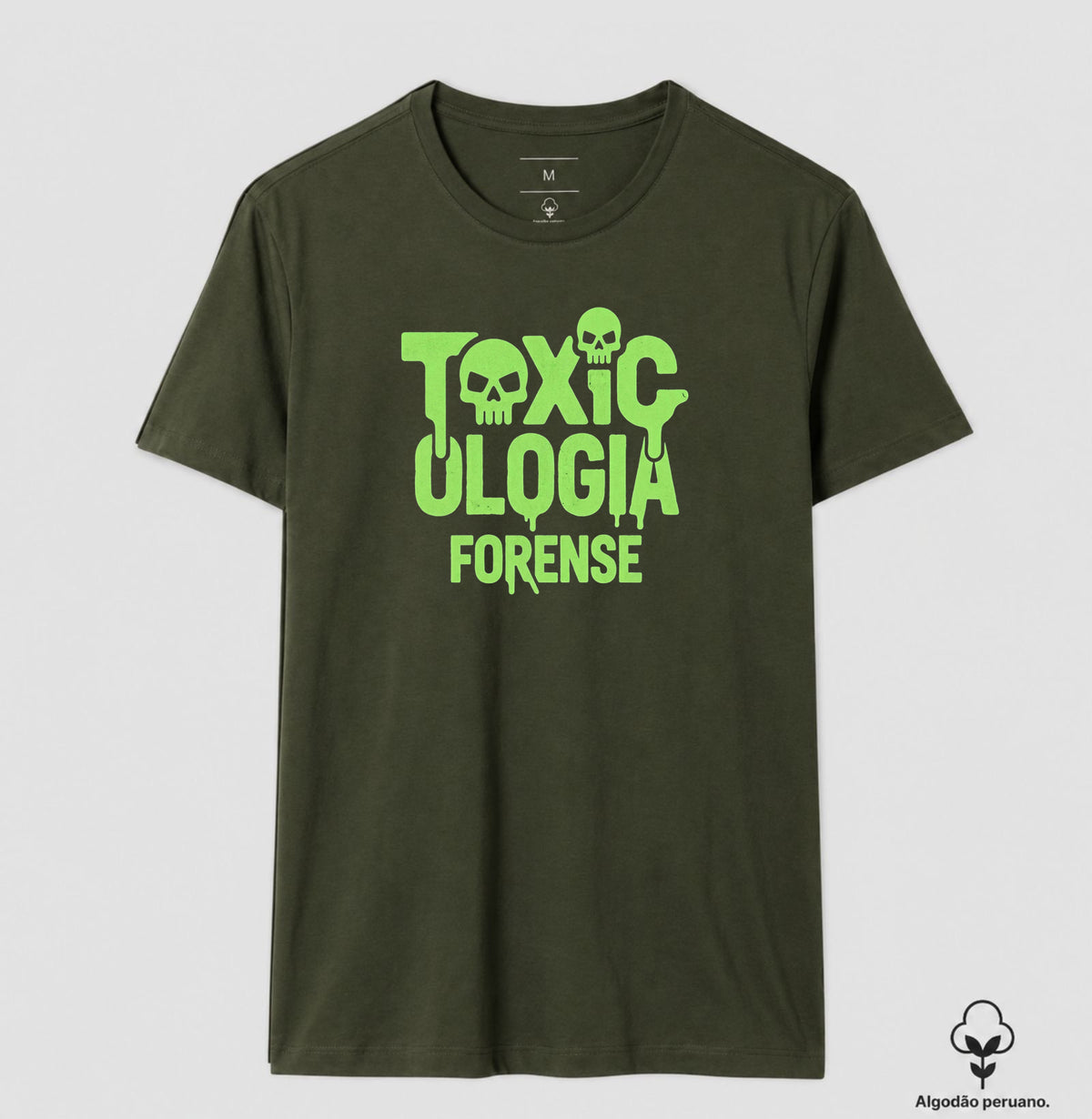 Camiseta Algodão Peruano Toxicologia Forense | O Veneno Está na Dose (Acid Style)