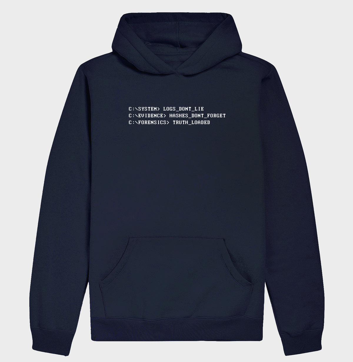 Hoodie Moletom "Logs Don't Lie" | O Código Forense