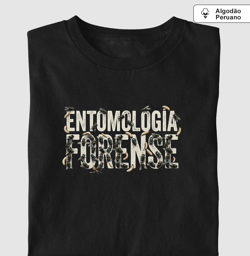 Camiseta Algodão Peruano Entomologia Forense | As Testemunhas