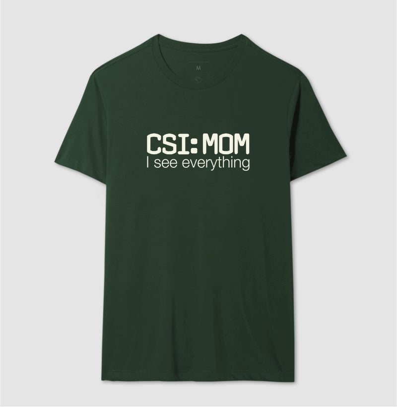Camiseta Maternidade Forense - CSI: Mom | Minimalista
