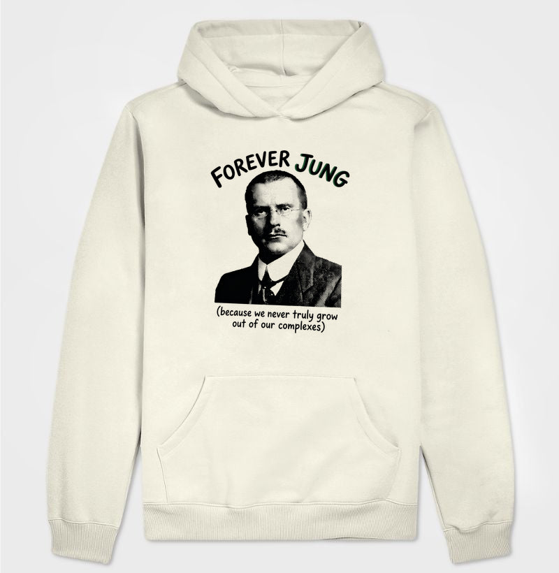 Hoodie Moletom Psicanalítica Carl Jung - Forever Jung (Complexes) | Retrô Noir