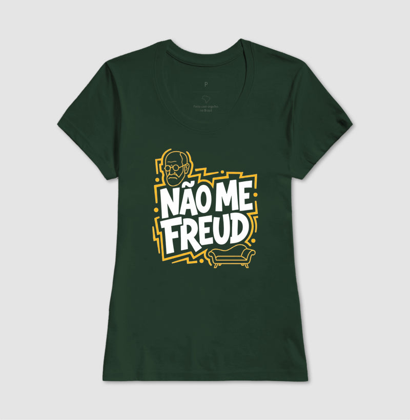 Camiseta "Não Me Freud" | Sigmund Freud & Humor Pop