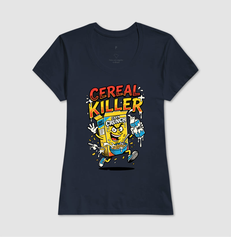 Camiseta Cereal Killer: Trocadilho de Cereal - Pop Art HQ