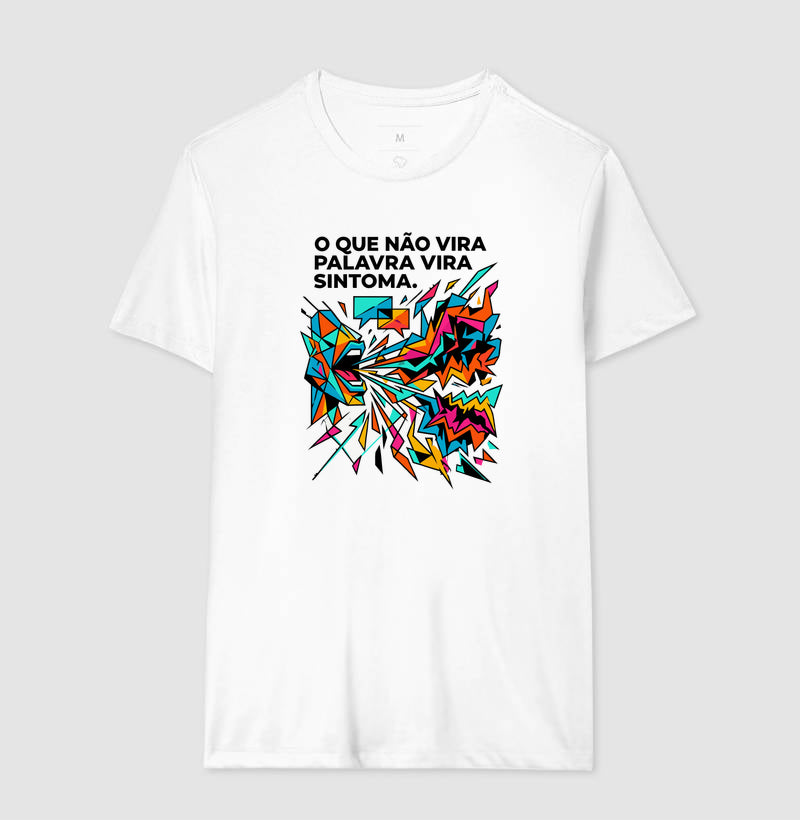 Camiseta Palavra e Sintoma | Psicologia & Conexão