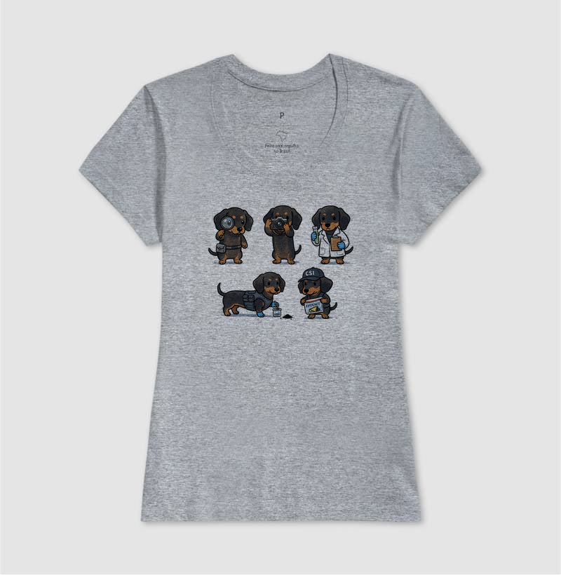 Camiseta "CSI Salsicha" | Esquadrão Forense Canino