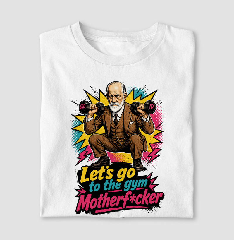 Camiseta "Freud na academia" | O Equilíbrio entre o Ego e o Id