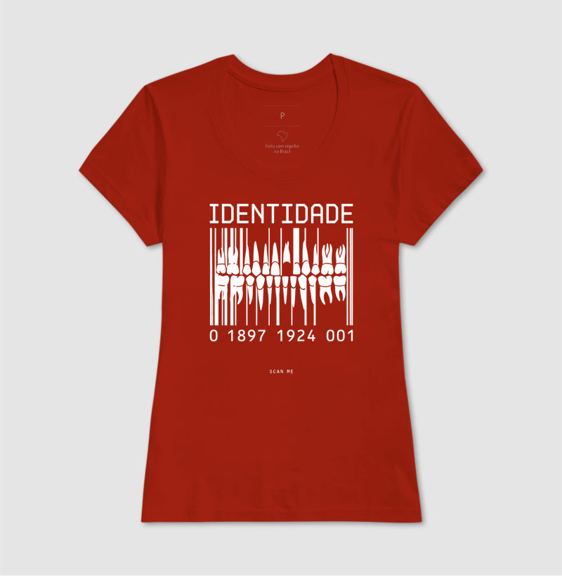 Camiseta Odontologia Forense "Identidade" | O Código Único da Dentição