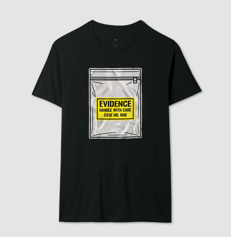 Camiseta True Crime "Evidence Bag" | Caso Nº 666
