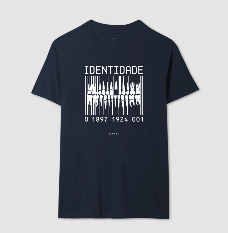 Camiseta Odontologia Forense "Identidade" | O Código Único da Dentição