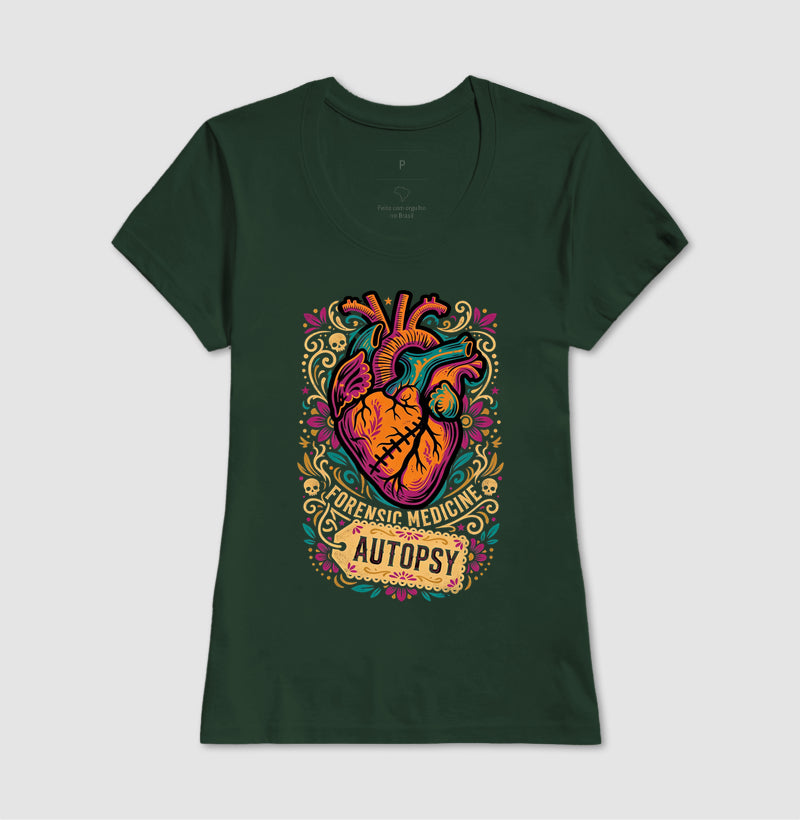 Camiseta Medicina Legal "Autopsy" | A Arte da Patologia Forense