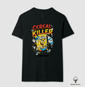 Camiseta Algodão Peruano Cereal Killer: Trocadilho de Cereal - Pop Art HQ