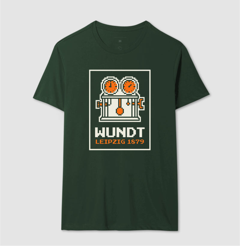 Camiseta Psicologia "Wundt: Leipzig 1879" | 8-Bit Pixel Art