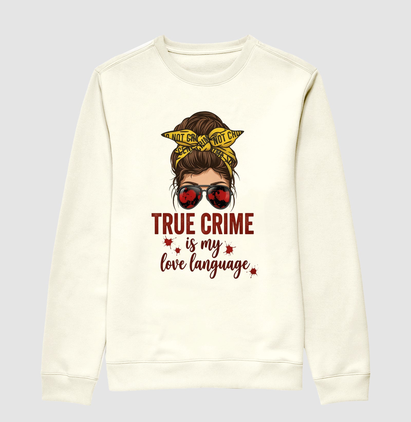 Suéter Moletom Forense - True Crime Is My Love Language | Pop Forense