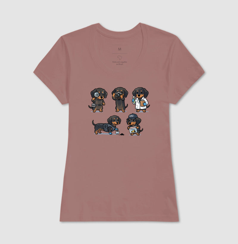 Camiseta "CSI Salsicha" | Esquadrão Forense Canino
