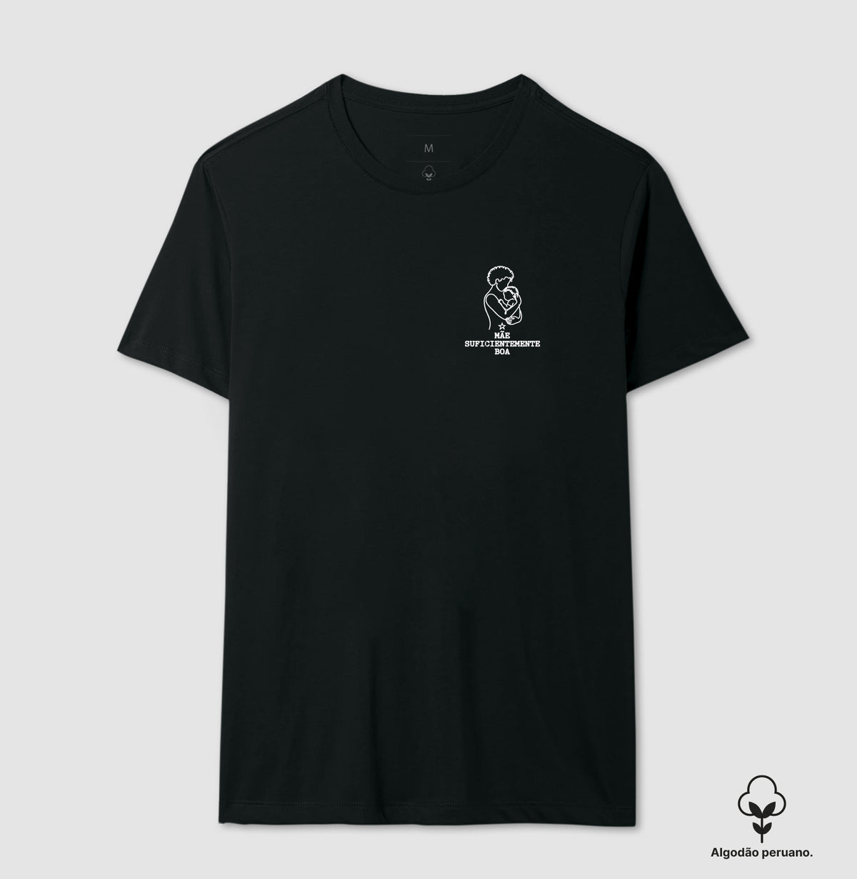 Camiseta Algodão Peruano Psicanálise Winnicott - Mãe Suficientemente Boa | Line Art