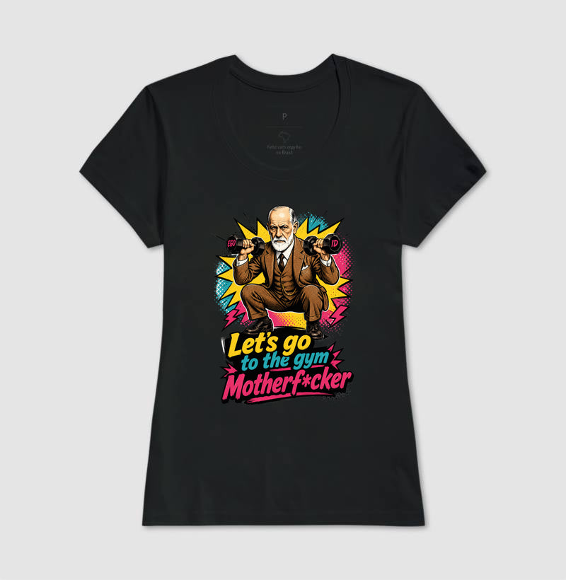 Camiseta "Freud na academia" | O Equilíbrio entre o Ego e o Id