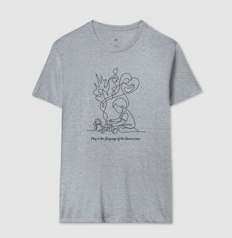 Camiseta Psicanálise Melanie Klein - A Linguagem do Brincar | Ilustração Contínua