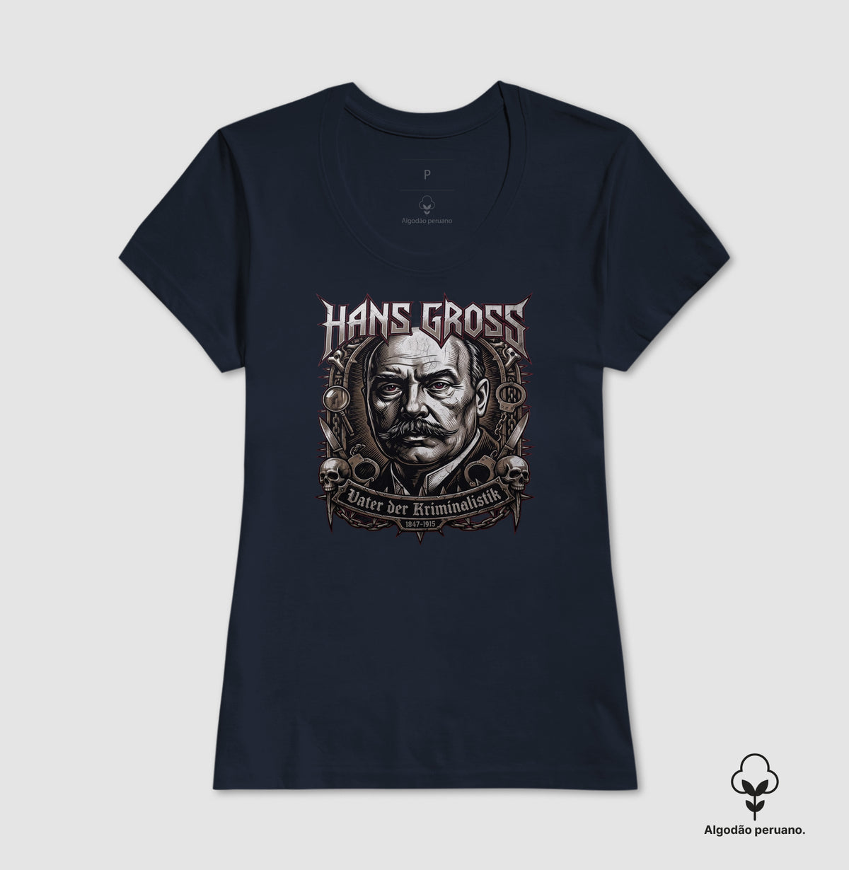 Camiseta Algodão Peruano Hans Gross | Vater der Kriminalistik