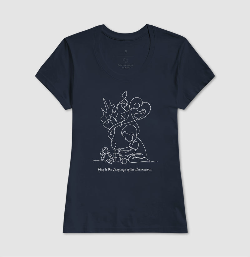 Camiseta Psicanálise Melanie Klein - A Linguagem do Brincar | Ilustração Contínua