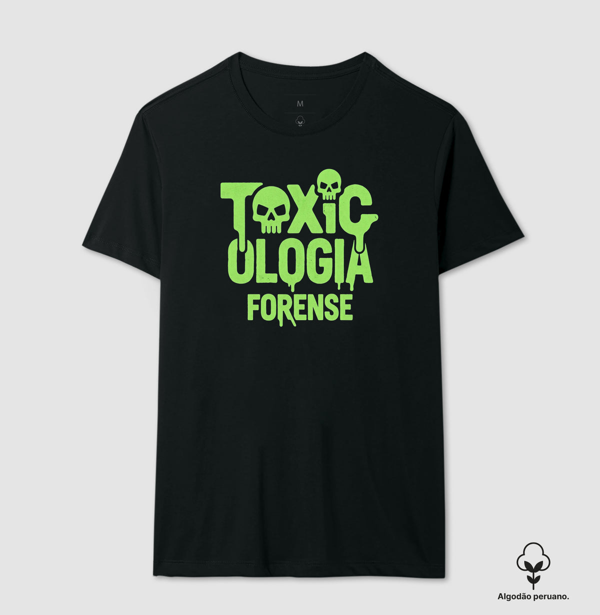 Camiseta Algodão Peruano Toxicologia Forense | O Veneno Está na Dose (Acid Style)
