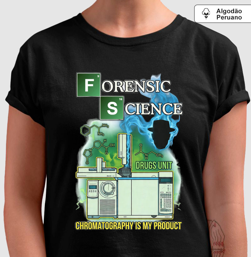 Camiseta Algodão Peruano Chromatography is my product | Forense