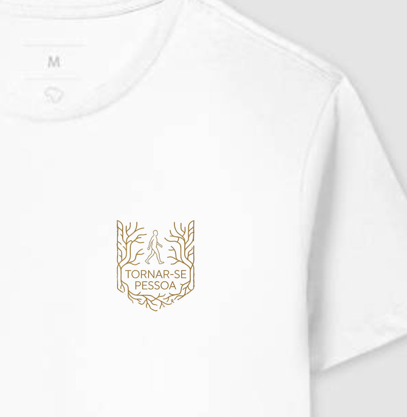 Camiseta Humanismo Carl Rogers - Tornar-se Pessoa | Minimalista Pocket Print