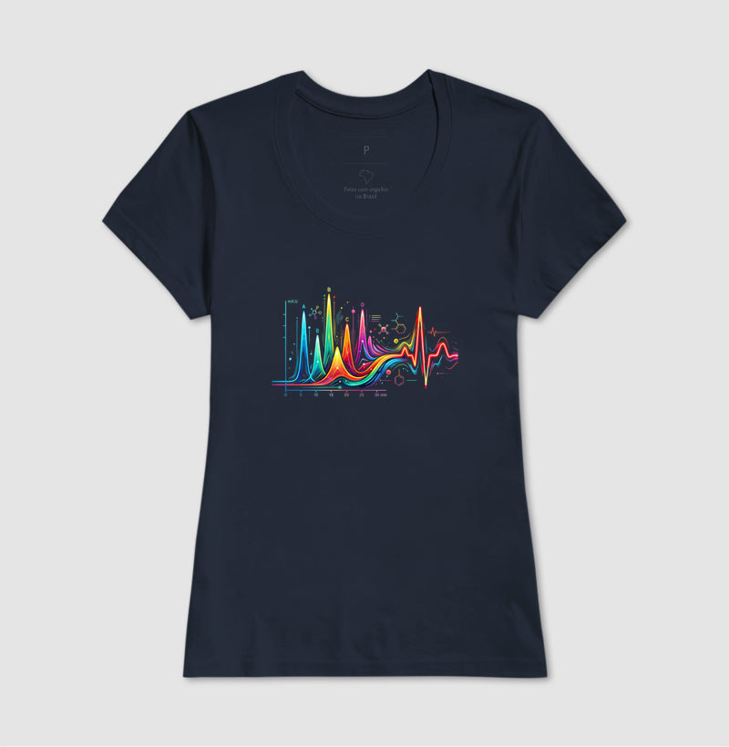 Camiseta Cromatograma do Coração | Química Forense