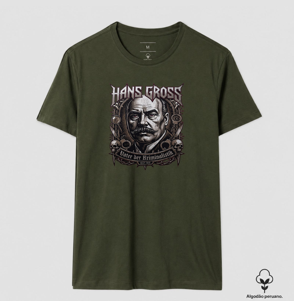 Camiseta Algodão Peruano Hans Gross | Vater der Kriminalistik