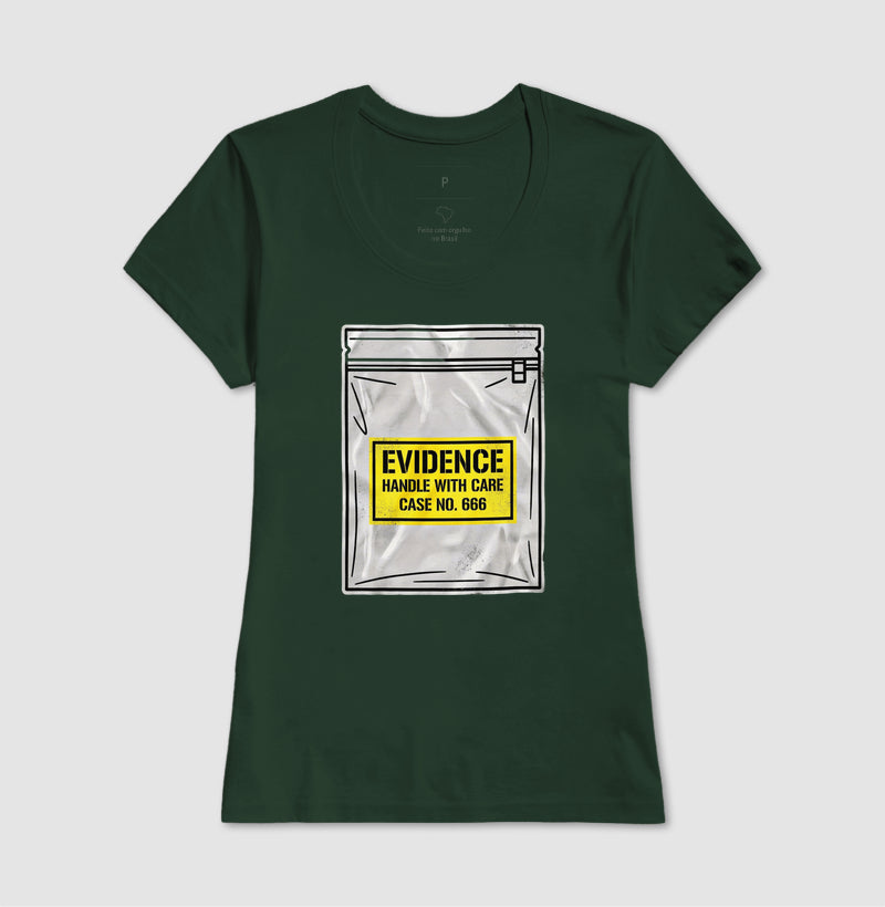Camiseta True Crime "Evidence Bag" | Caso Nº 666