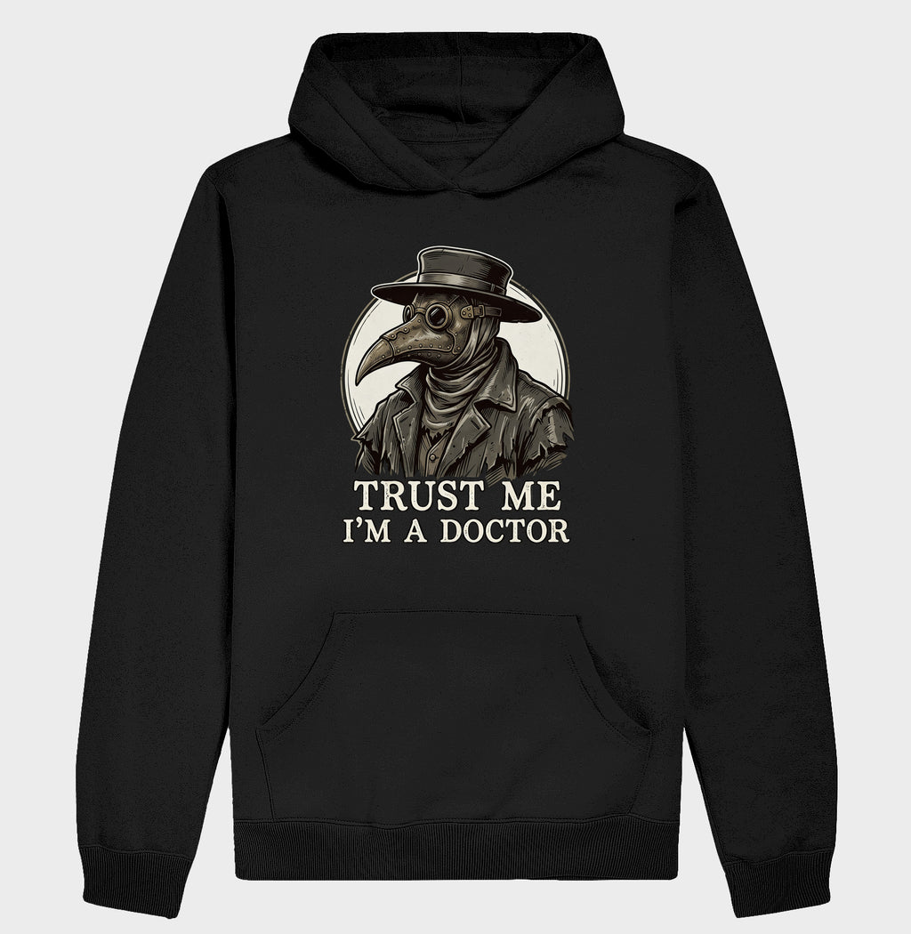Hoodie Moletom Medicina Legal "Plague Doctor" | O Último Diagnóstico