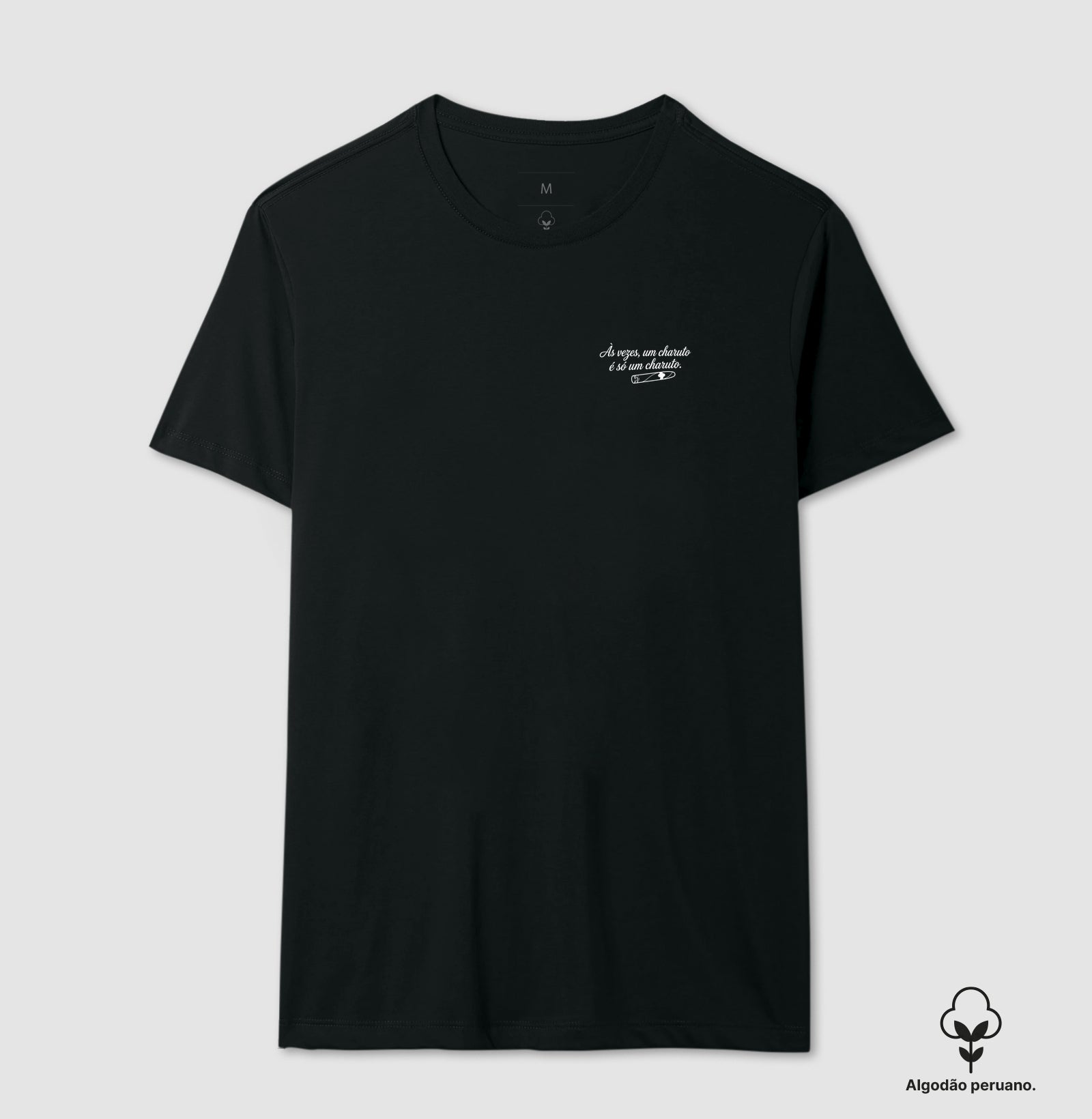 Camiseta Algodão Peruano Psicanálise Freud - Um Charuto é Só Um Charuto | Minimalista