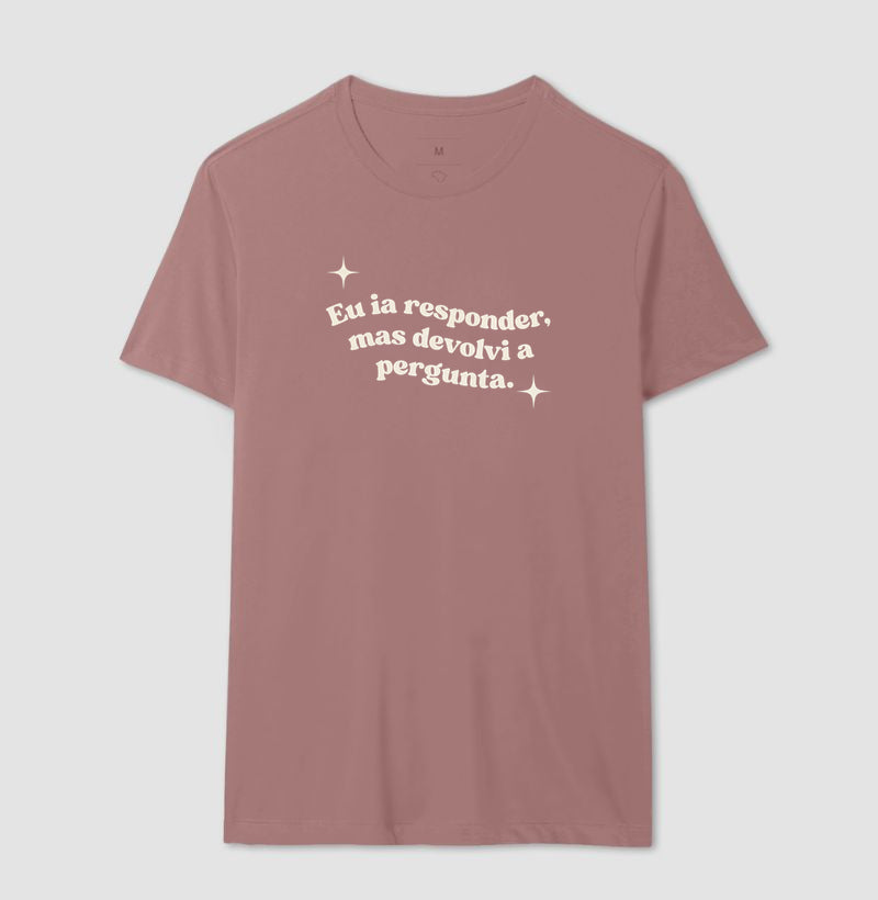 Camiseta Devolvi a Pergunta | Manejo Clínico & Humor Retro