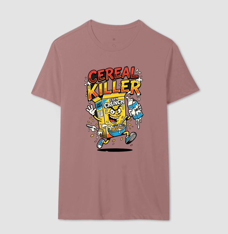 Camiseta Cereal Killer: Trocadilho de Cereal - Pop Art HQ