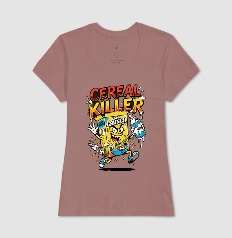 Camiseta Cereal Killer: Trocadilho de Cereal - Pop Art HQ