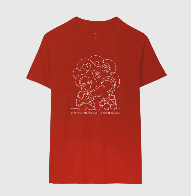 Camiseta Psicanálise Melanie Klein - A Linguagem do Brincar (Play: the language of the unconscious)  | Ilustração Contínua
