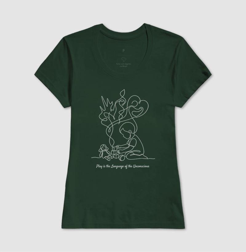 Camiseta Psicanálise Melanie Klein - A Linguagem do Brincar | Ilustração Contínua