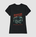 Camiseta "Adventure Is Out There! But So Are Serial Killers" | Humor Negro & Vintage Outdoor
