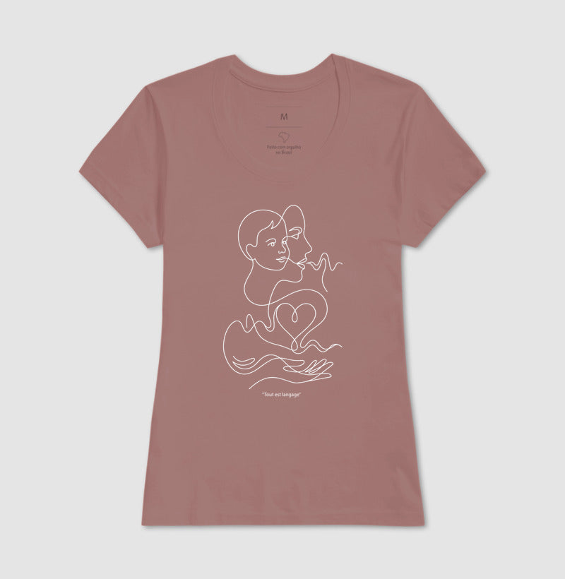 Camiseta Psicanálise Françoise Dolto - Tudo É Linguagem (Tout est langage) | Line Art Poética
