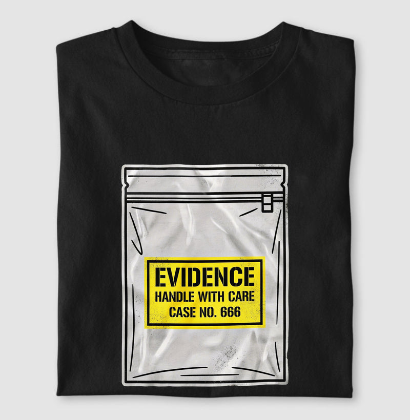 Camiseta True Crime "Evidence Bag" | Caso Nº 666