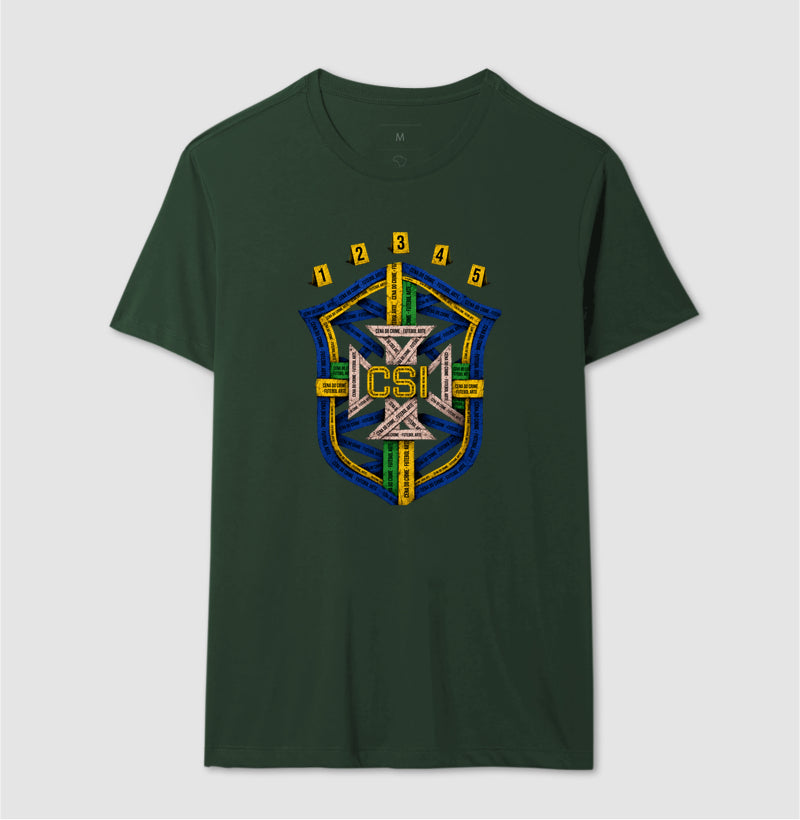 Camiseta Perícia na Copa "CSI Brasil" | O Escudo do Futebol Arte