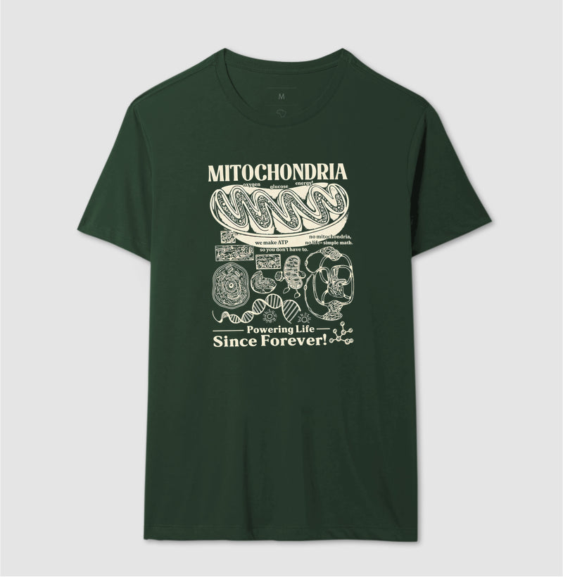 Camiseta "Mitochondria: Powering Life" | A Usina de Força da Vida