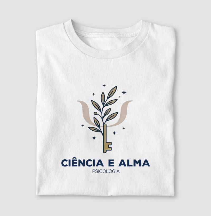 Camiseta Psicologia - Ciência e Alma (The Key of Insight)