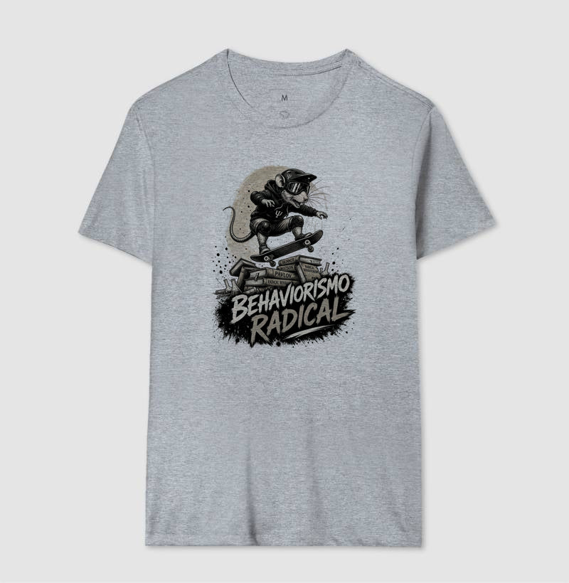 Camiseta Psicologia "Behaviorismo Radical" | Skate Rat & B.F. Skinner