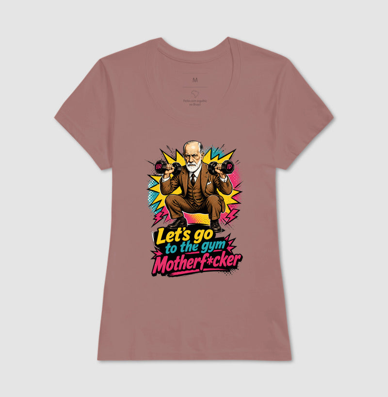 Camiseta "Freud na academia" | O Equilíbrio entre o Ego e o Id
