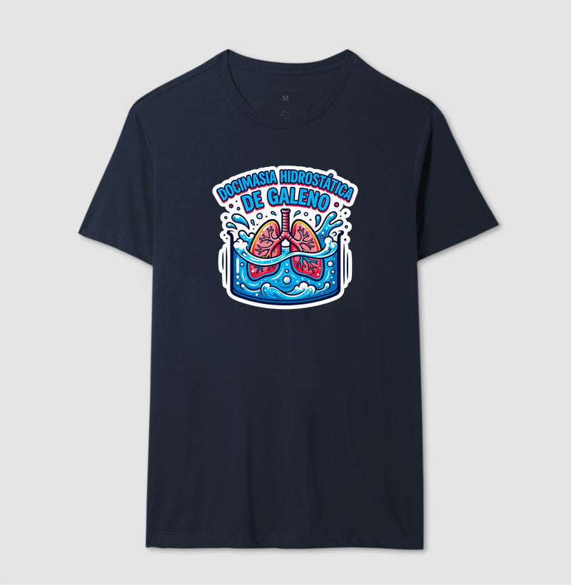 Camiseta Medicina Legal "Docimasia de Galeno" | O Teste do Primeiro Fôlego