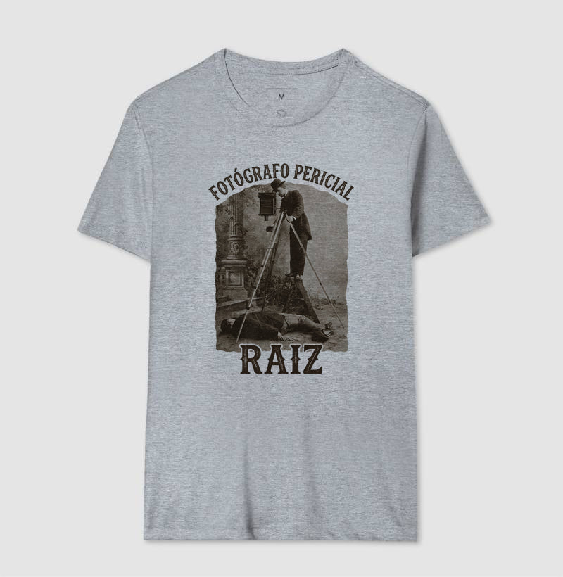 Camiseta "Fotógrafo Pericial Raiz" | Homenagem Vintage