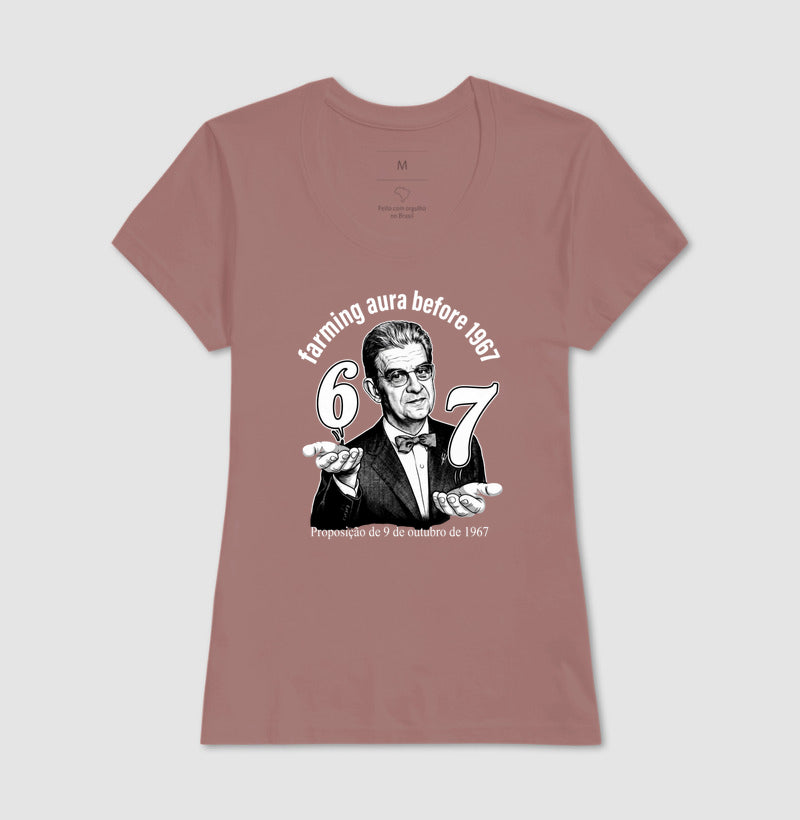 Camiseta Psicanálise Lacan "67: Farming Aura" | Proposição de 9 de Outubro de 1967 & Meme Culture