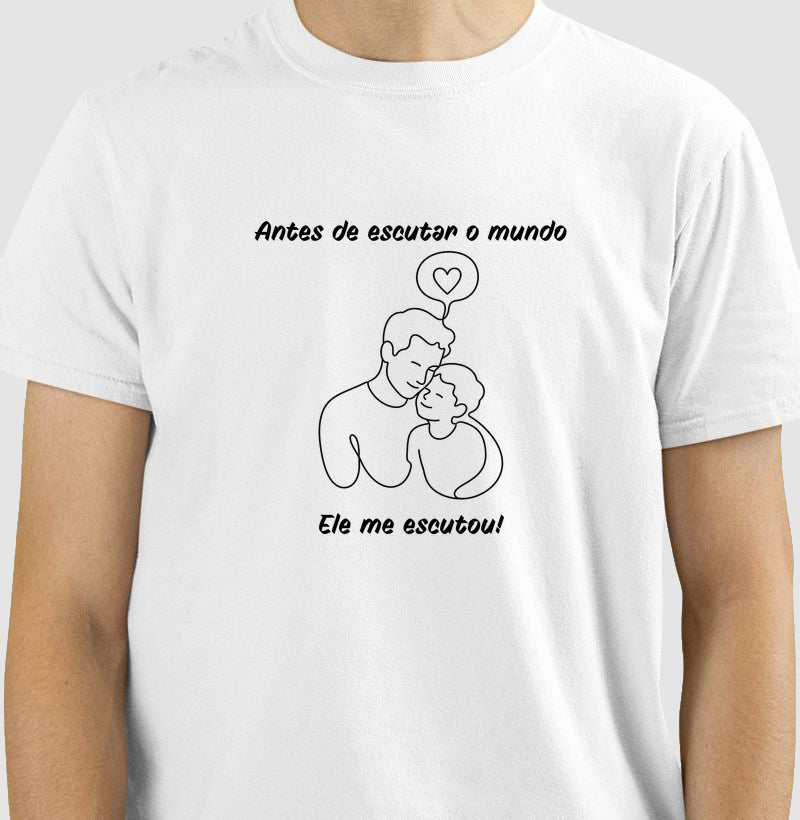 Camiseta "Antes de Escutar o Mundo" | Pais que escutam