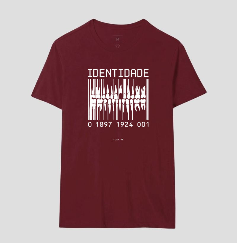 Camiseta Odontologia Forense "Identidade" | O Código Único da Dentição